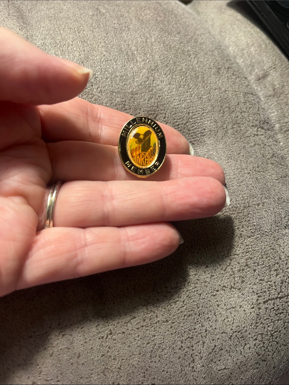 Gold and Black Collectible Pin - Millennium Member NRA 1910